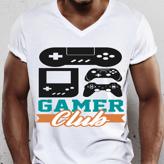 Gamer club awesome nerdy Men's tshirt - Premium t-shirt from Lees Krazy Teez - Just $19.95! Shop now at Lees Krazy Teez