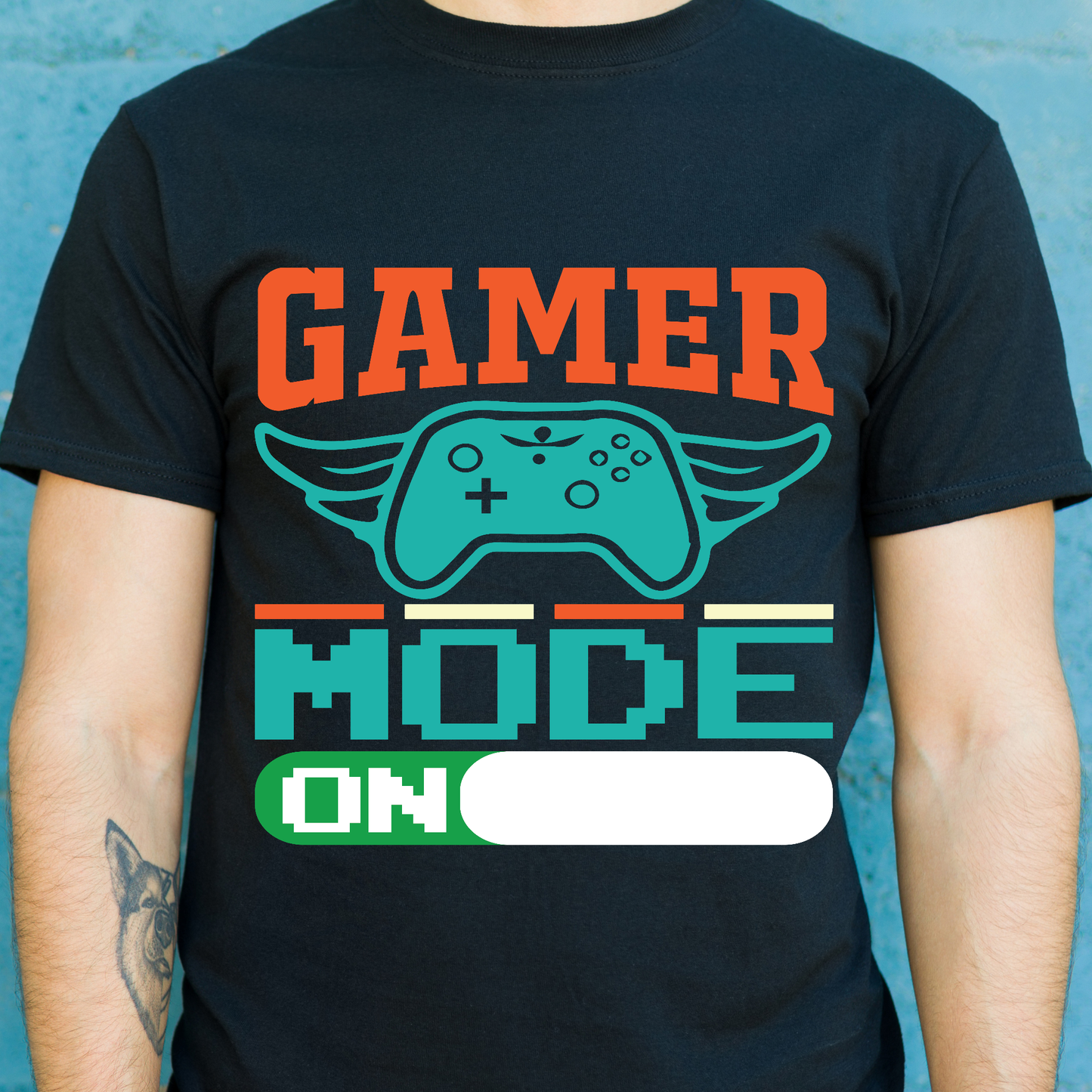 Gamer mode on video gamer nerdy Men's t-shirt - Premium t-shirt from Lees Krazy Teez - Just $19.95! Shop now at Lees Krazy Teez