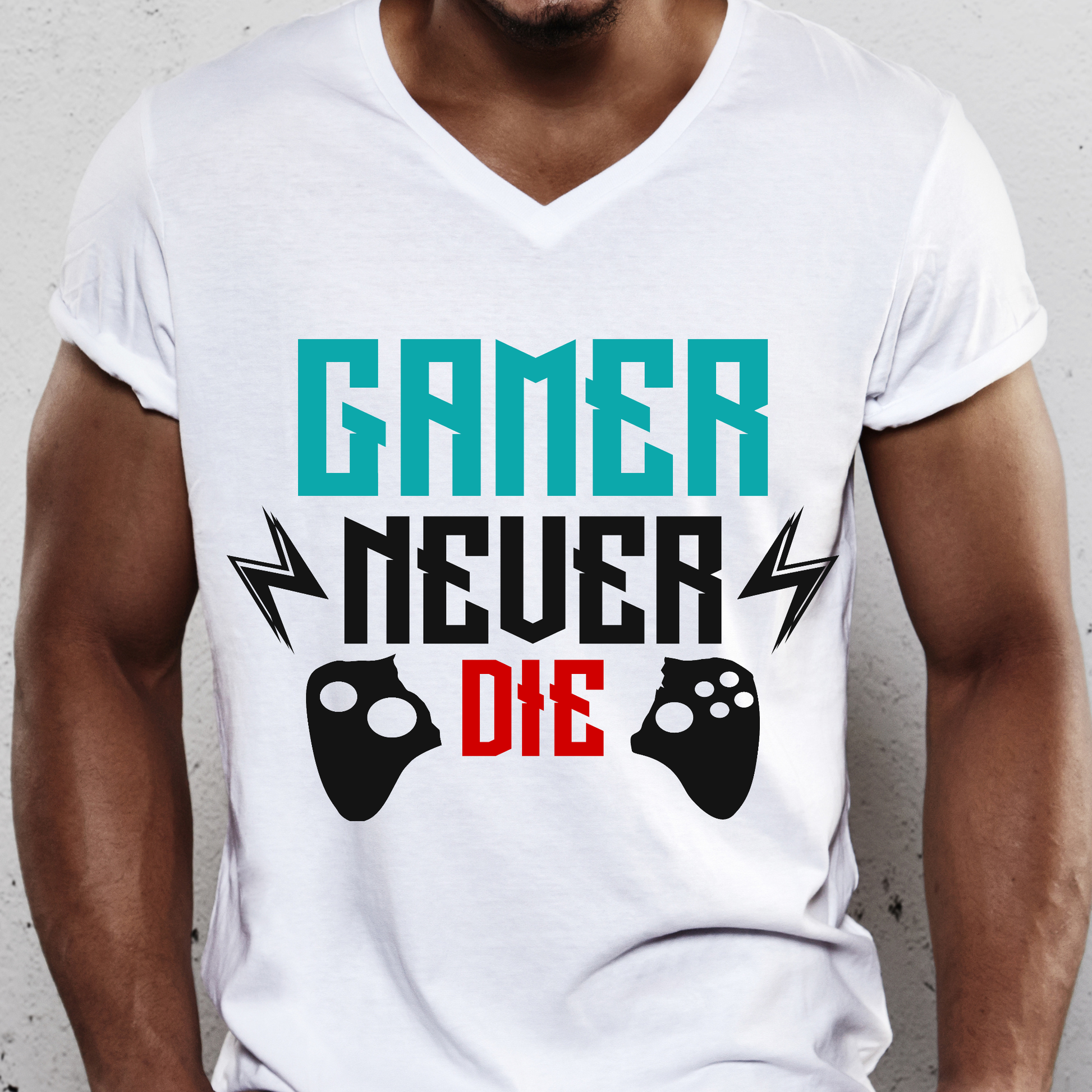 Gamer never die nerdy Men's tshirt - Premium t-shirt from Lees Krazy Teez - Just $19.95! Shop now at Lees Krazy Teez
