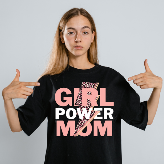 Girl Power Mom - funny shirts for women - Premium t-shirt from Lees Krazy Teez - Shop now at Lees Krazy Teez