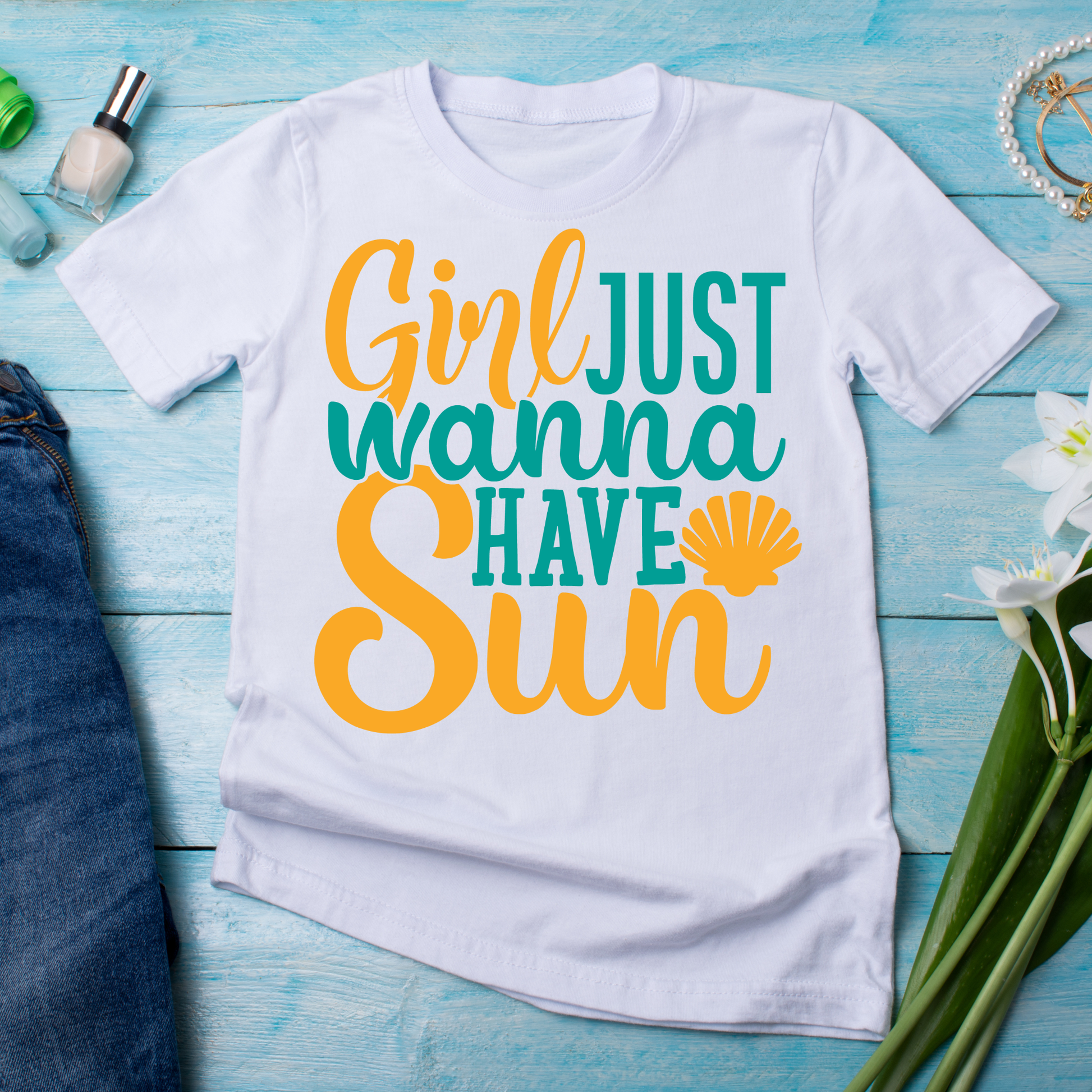 Girl just wanna have sun - Women's awesome t-shirt - Premium t-shirt from Lees Krazy Teez - Just $19.95! Shop now at Lees Krazy Teez