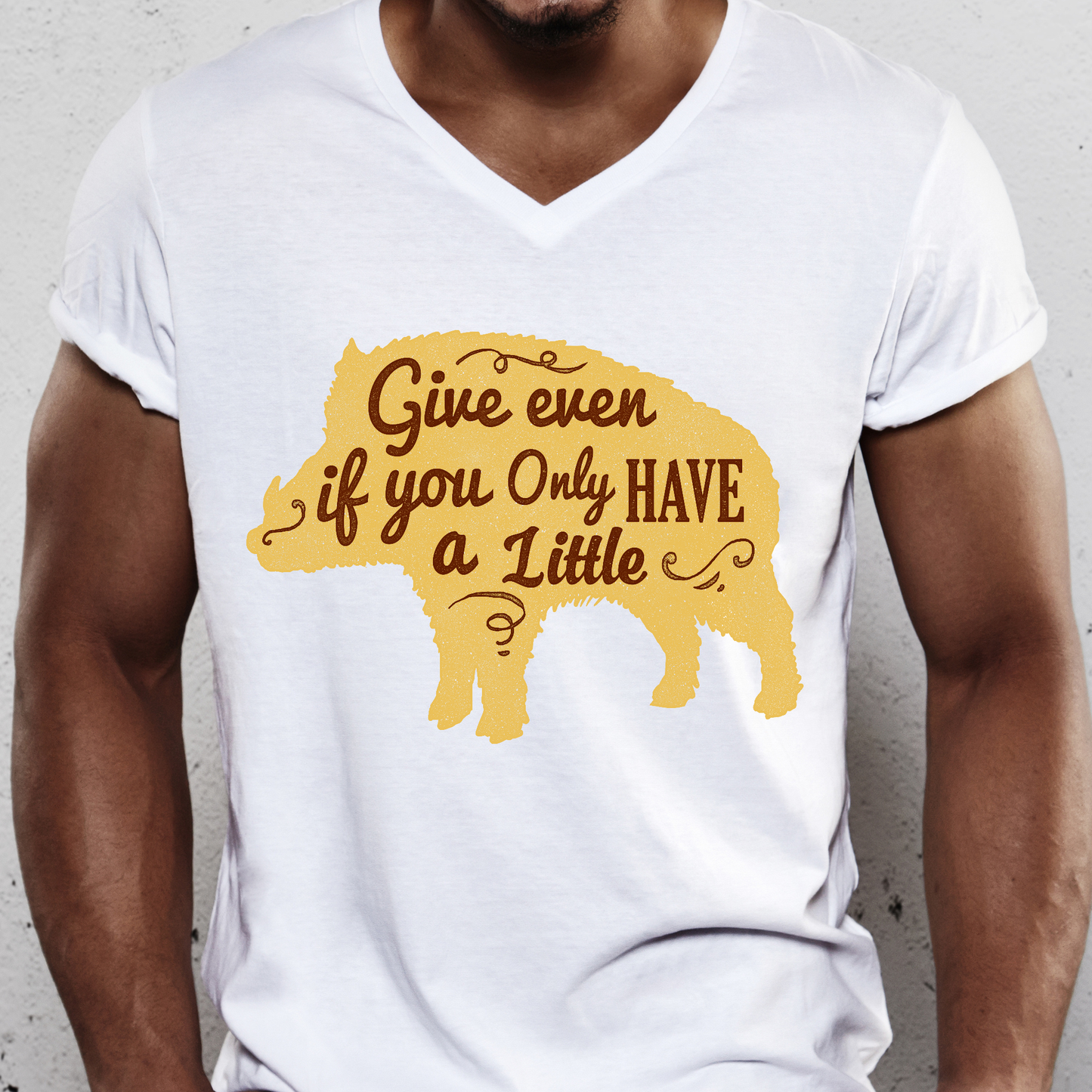 Give even if you only have a little funny farm Men's t-shirt - Premium t-shirt from Lees Krazy Teez - Just $19.95! Shop now at Lees Krazy Teez