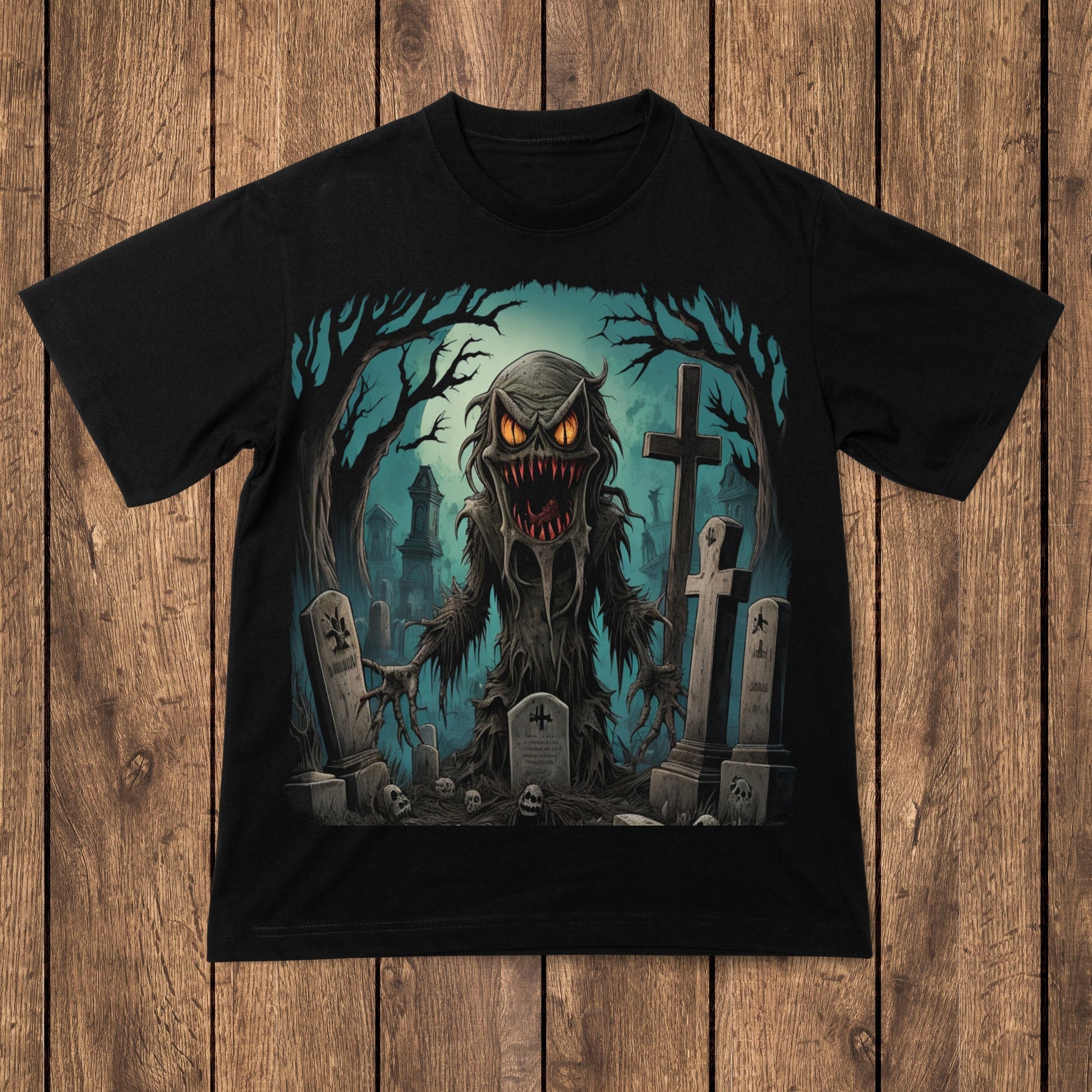 Graveyard Shift - Creepy Horror T-Shirt - Premium t-shirt from Lees Krazy Teez - Just $24.95! Shop now at Lees Krazy Teez