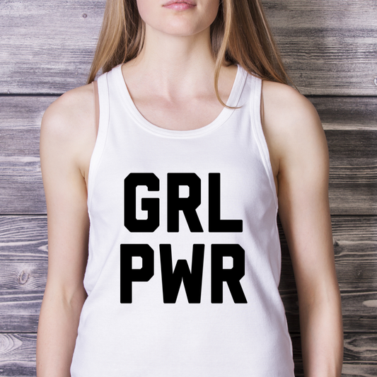 Grl pwr Women's tank top - Premium t-shirt from Lees Krazy Teez - Just $19.95! Shop now at Lees Krazy Teez