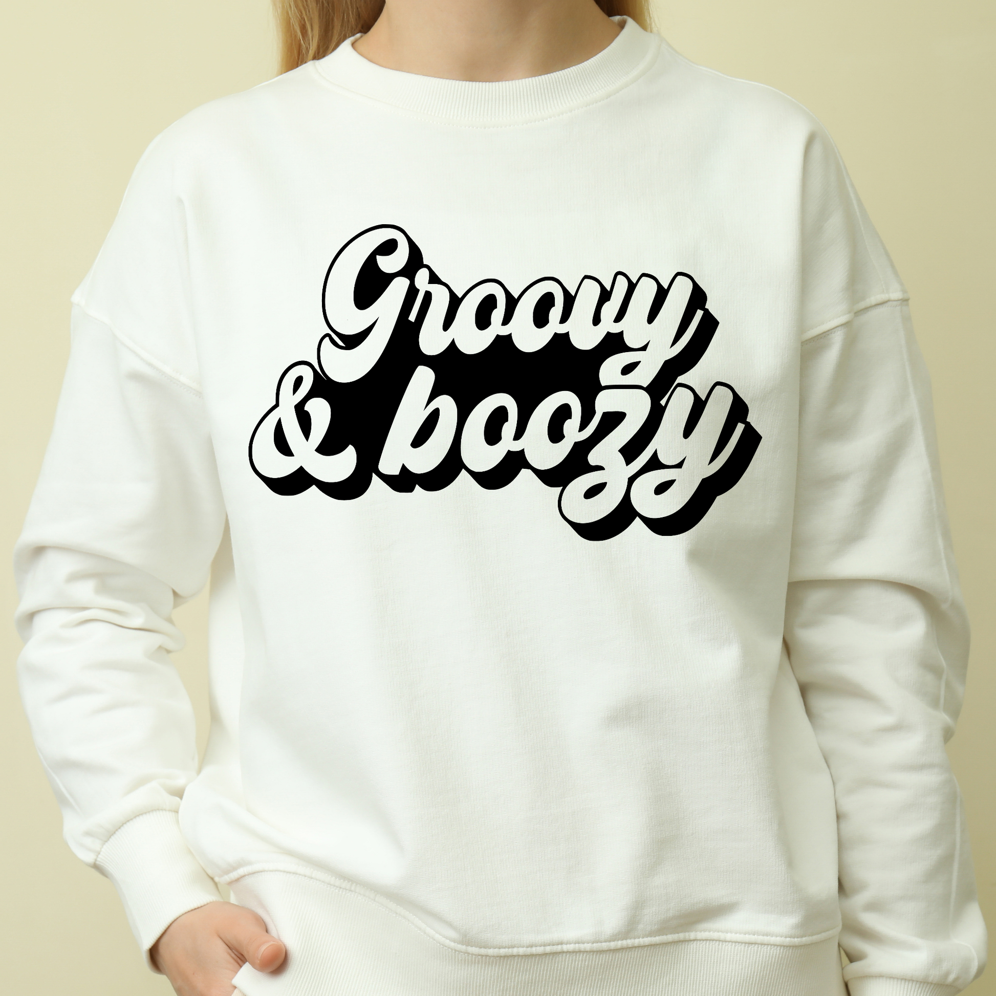 Groove and boozy Women's funny hoodie - Premium t-shirt from Lees Krazy Teez - Just $39.95! Shop now at Lees Krazy Teez