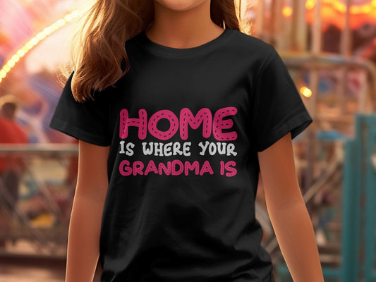Home is where your Grandma is Women's Ladies tee - Premium t-shirt from Lees Krazy Teez - Just $19.95! Shop now at Lees Krazy Teez