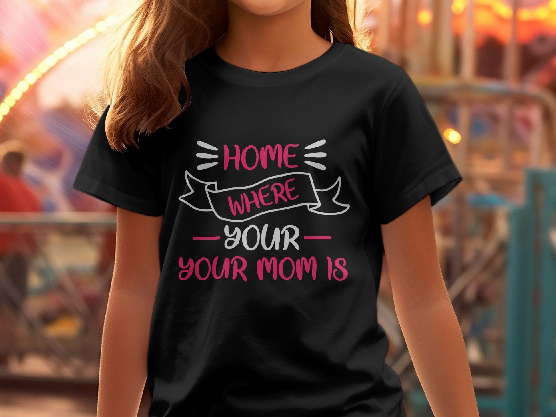 Home where your your Mom is Women's tee shirt - Premium t-shirt from Lees Krazy Teez - Just $19.95! Shop now at Lees Krazy Teez