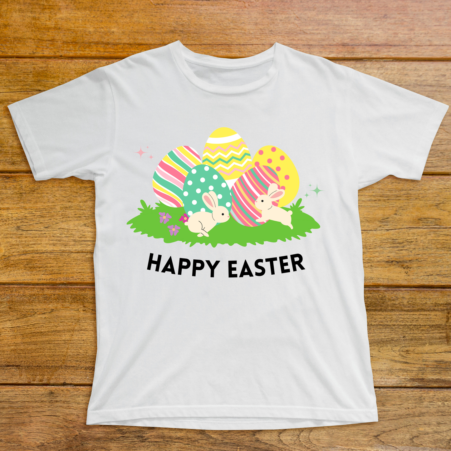 Happy easter bunny eggs  Kids easter t-shirt - Premium t-shirt from Lees Krazy Teez - Just $19.95! Shop now at Lees Krazy Teez