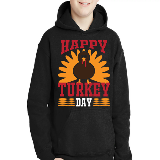 Happy turkey day boys Hoodie - Premium t-shirt from Lees Krazy Teez - Just $39.95! Shop now at Lees Krazy Teez