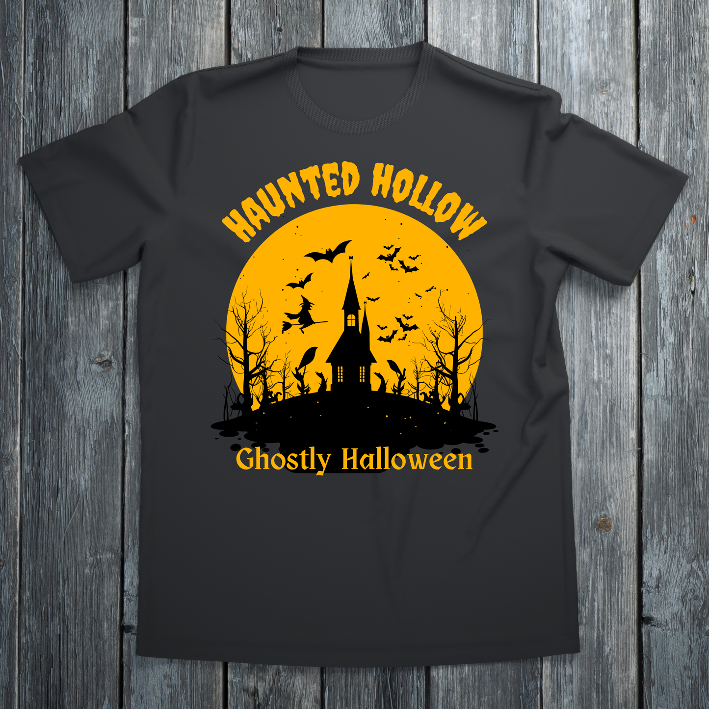 Haunted Hollow - Men's halloween shirt - Premium t-shirt from Lees Krazy Teez - Just $21.95! Shop now at Lees Krazy Teez