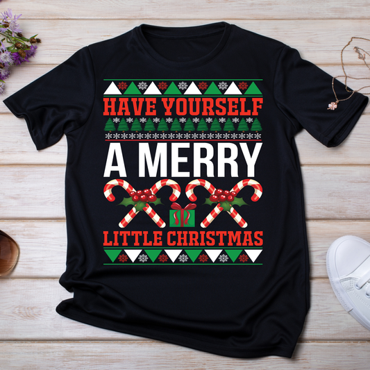 Have yourself a merry little Christmas holiday t-shirt - Premium t-shirt from Lees Krazy Teez - Just $19.95! Shop now at Lees Krazy Teez