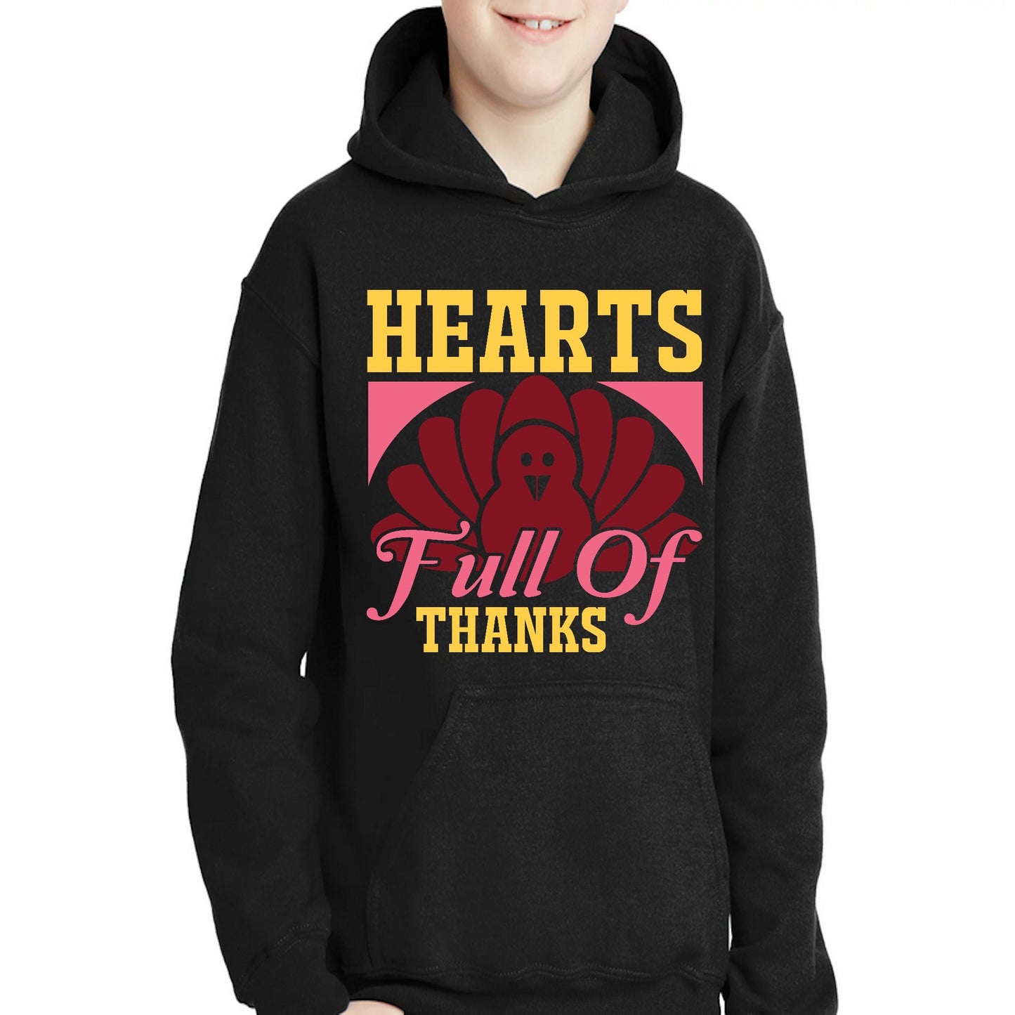 Hearts full of thanks boys turkey Hoodie - Premium t-shirt from Lees Krazy Teez - Just $39.95! Shop now at Lees Krazy Teez