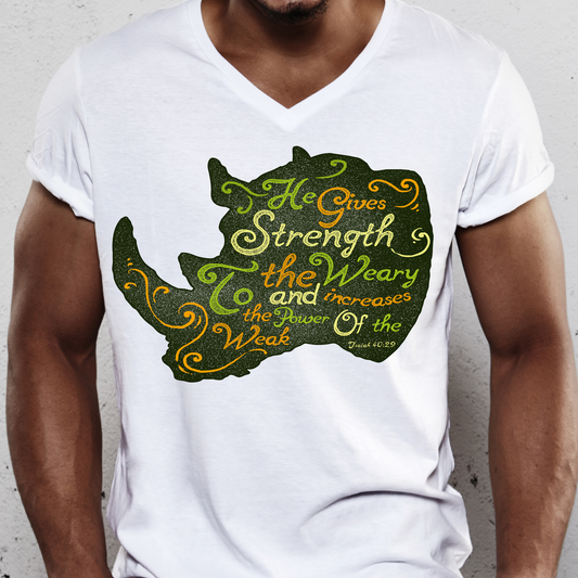 He gives strength to the weary and increases the power of the weak t-shirt - Premium t-shirt from Lees Krazy Teez - Just $19.95! Shop now at Lees Krazy Teez