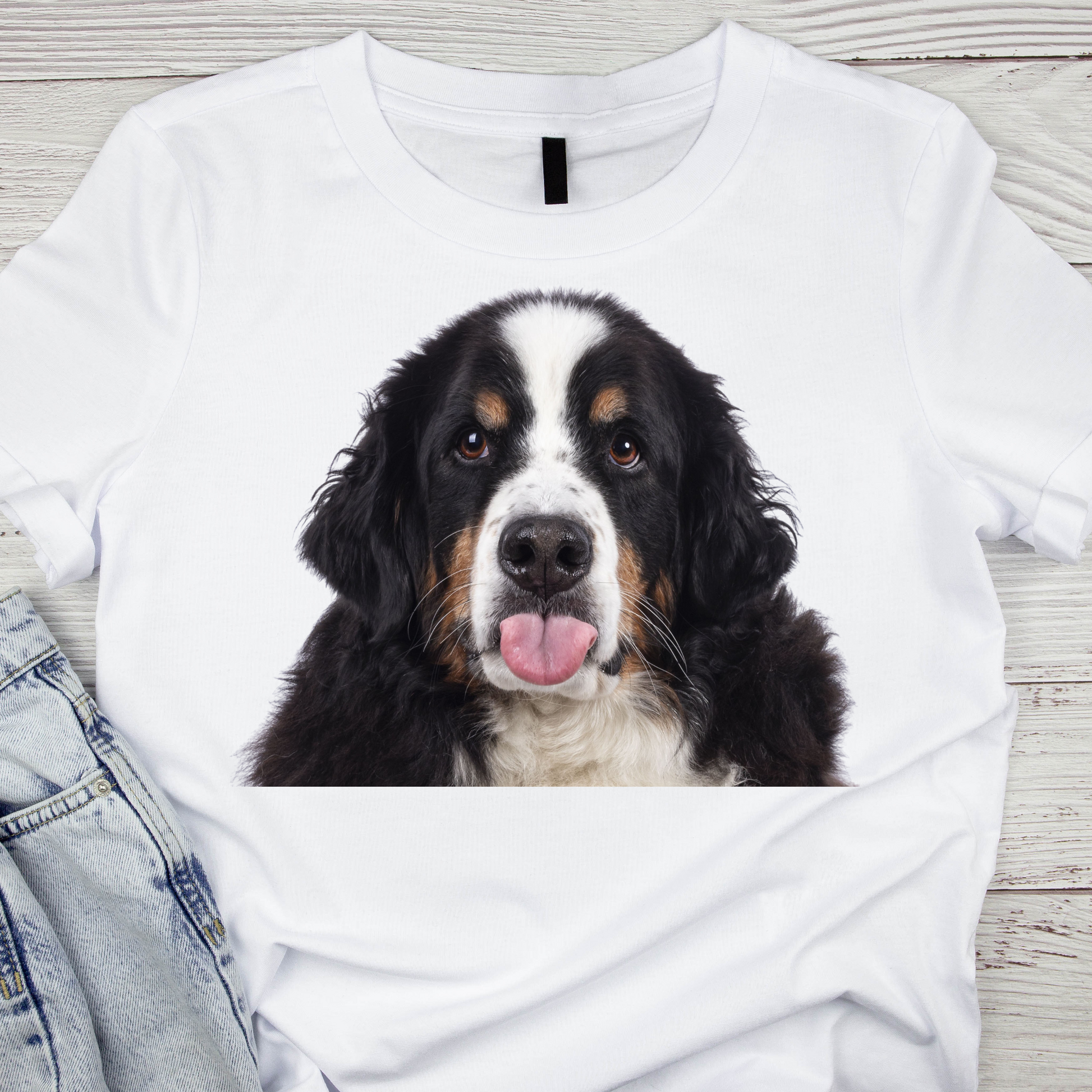 Hilarious dog sticking out his tongue - Gift idea Women's t-shirt - Premium t-shirt from Lees Krazy Teez - Just $19.95! Shop now at Lees Krazy Teez