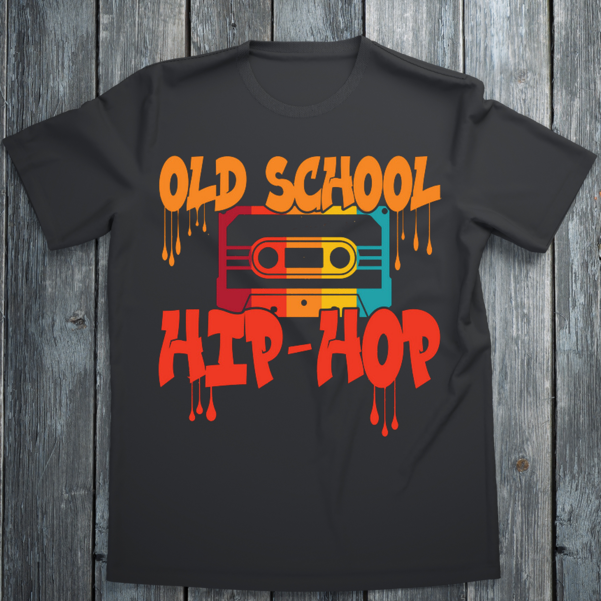 Old School Hip Hop Cassette Shirt Graphic - Premium t-shirt from Lees Krazy Teez - Just $19.95! Shop now at Lees Krazy Teez