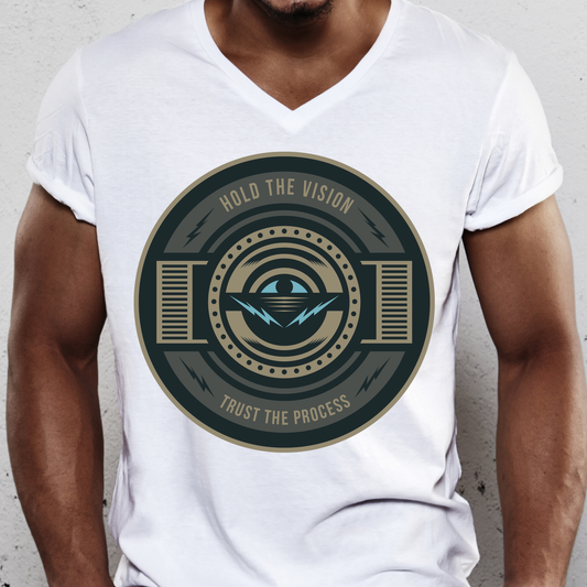 Hold the vision trust the process Christian Men's t-shirt - Premium t-shirt from Lees Krazy Teez - Just $19.95! Shop now at Lees Krazy Teez