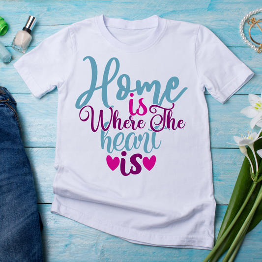 Home is where the heart is Women's t-shirt - Premium t-shirt from Lees Krazy Teez - Just $19.95! Shop now at Lees Krazy Teez