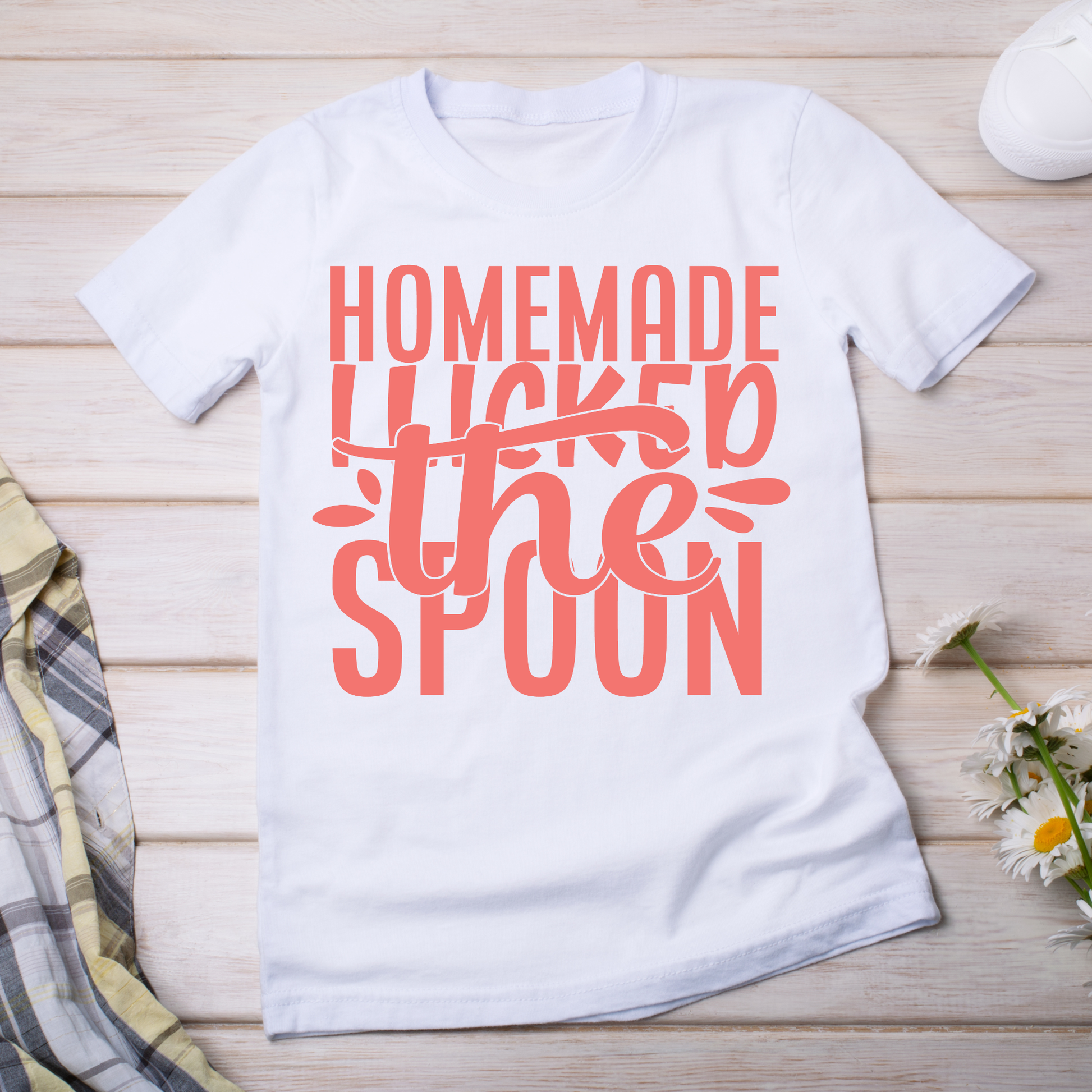 Homemade i licked the spoon Women's funny t-shirt - Premium t-shirt from Lees Krazy Teez - Just $19.95! Shop now at Lees Krazy Teez