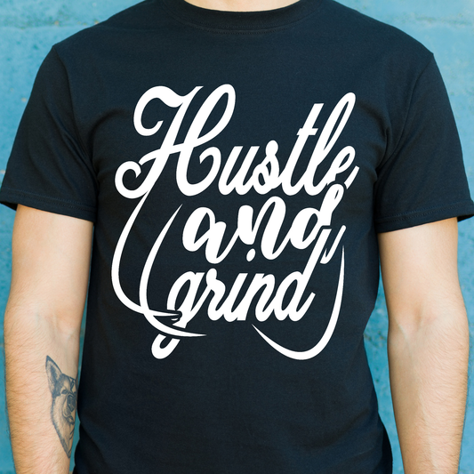 Hustle and grind motivation Men's t-shirt - Premium t-shirt from Lees Krazy Teez - Just $19.95! Shop now at Lees Krazy Teez