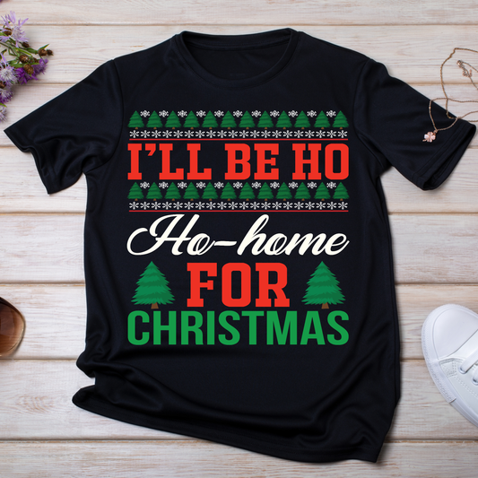 I'll be ho ho home for Christmas women's t-shirt - Premium t-shirt from Lees Krazy Teez - Just $19.95! Shop now at Lees Krazy Teez