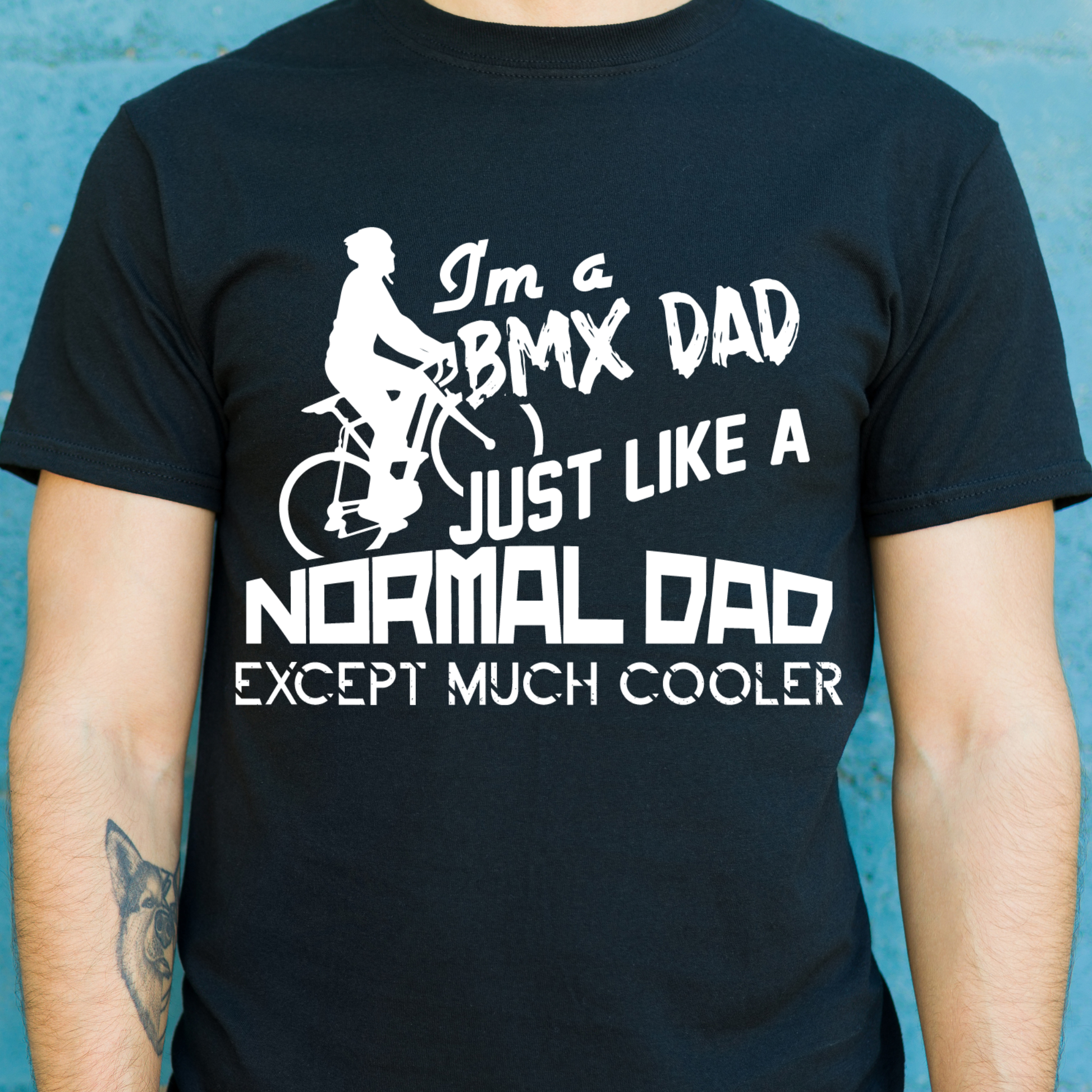 I'm a bmx Dad just a normal dad Men's bicycle t-shirt - Premium t-shirt from Lees Krazy Teez - Just $19.95! Shop now at Lees Krazy Teez