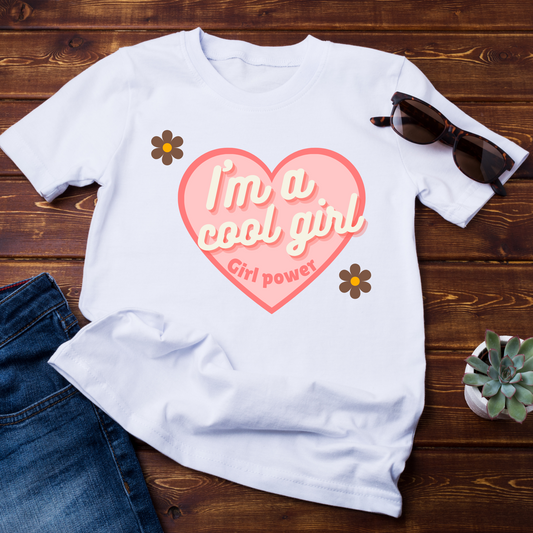 I'm a cool girl, girl power Women's awesome t-shirt - Premium t-shirt from Lees Krazy Teez - Just $19.95! Shop now at Lees Krazy Teez