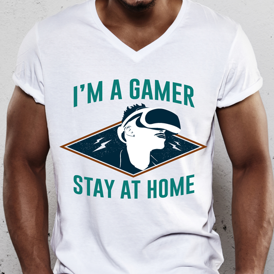I'm a gamer stay at home Men's nerdy t-shirt - Premium t-shirt from Lees Krazy Teez - Just $19.95! Shop now at Lees Krazy Teez