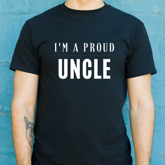 I'm a proud uncle - awesome uncle t shirt - Premium t-shirt from Lees Krazy Teez - Just $19.95! Shop now at Lees Krazy Teez