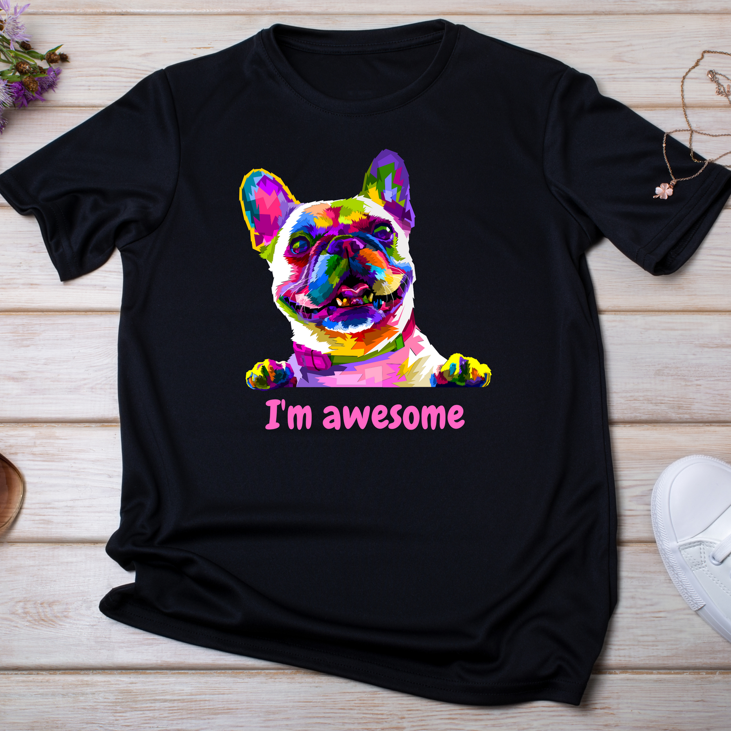 I'm awesome dog vector art Women's t-shirt - Premium t-shirt from Lees Krazy Teez - Just $19.95! Shop now at Lees Krazy Teez