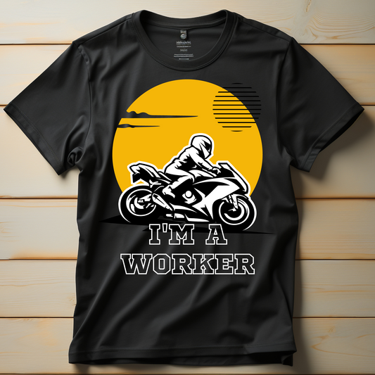 I'm a worker awesome motorcycle Men's t-shirt - Premium t-shirt from Lees Krazy Teez - Just $19.95! Shop now at Lees Krazy Teez