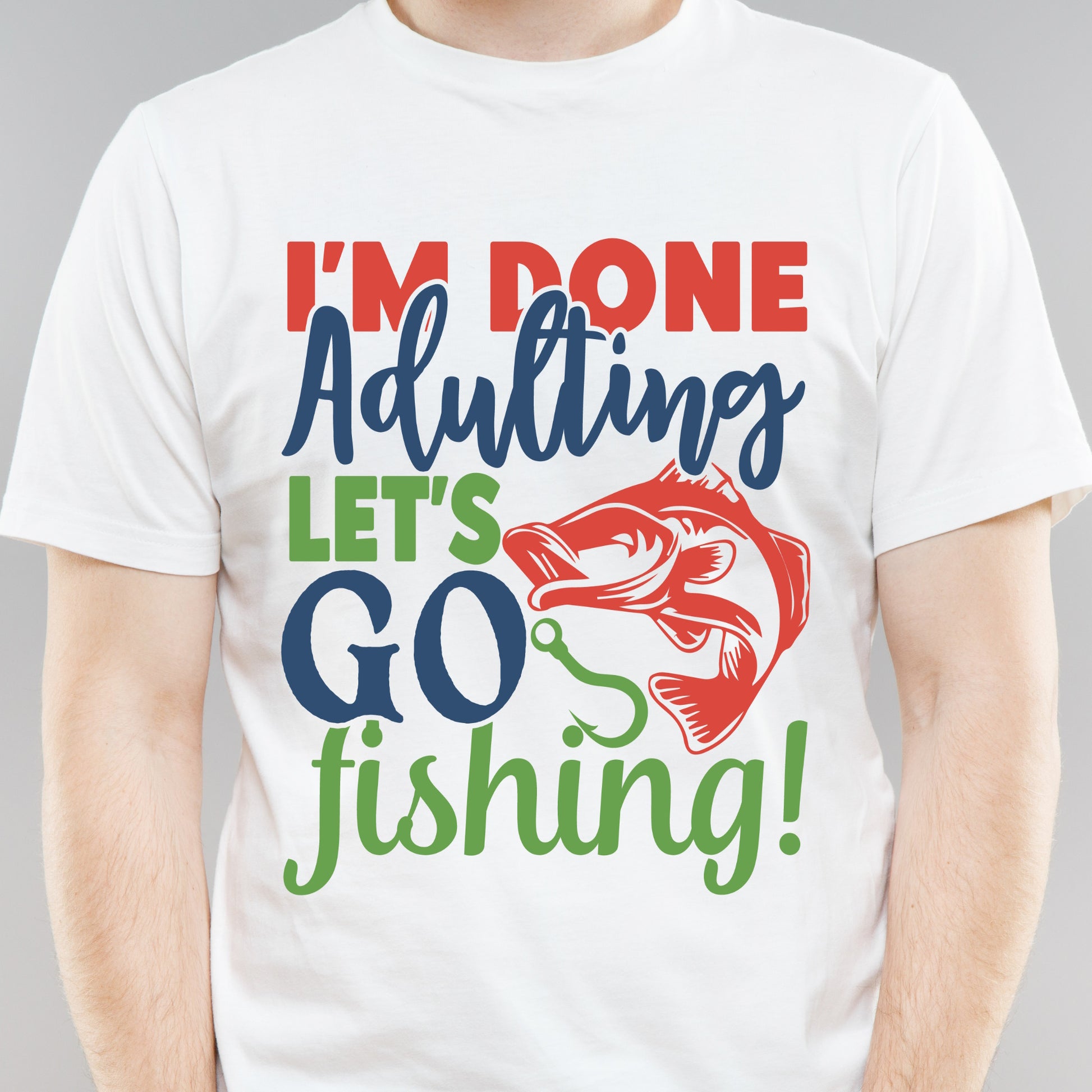 I'm done adulting let's go fishing - mens fishermen t-shirt - Premium t-shirt from Lees Krazy Teez - Just $20.95! Shop now at Lees Krazy Teez
