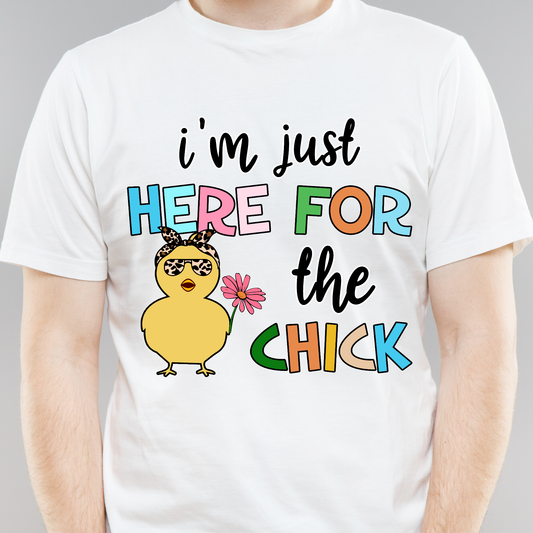 I'm just here for the chick funny Easter Men's t-shirt - Premium t-shirt from Lees Krazy Teez - Just $19.95! Shop now at Lees Krazy Teez