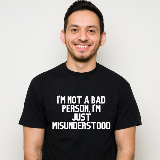 I'm not a bad person, I'm just misunderstood Men's shirt - Premium t-shirt from Lees Krazy Teez - Shop now at Lees Krazy Teez