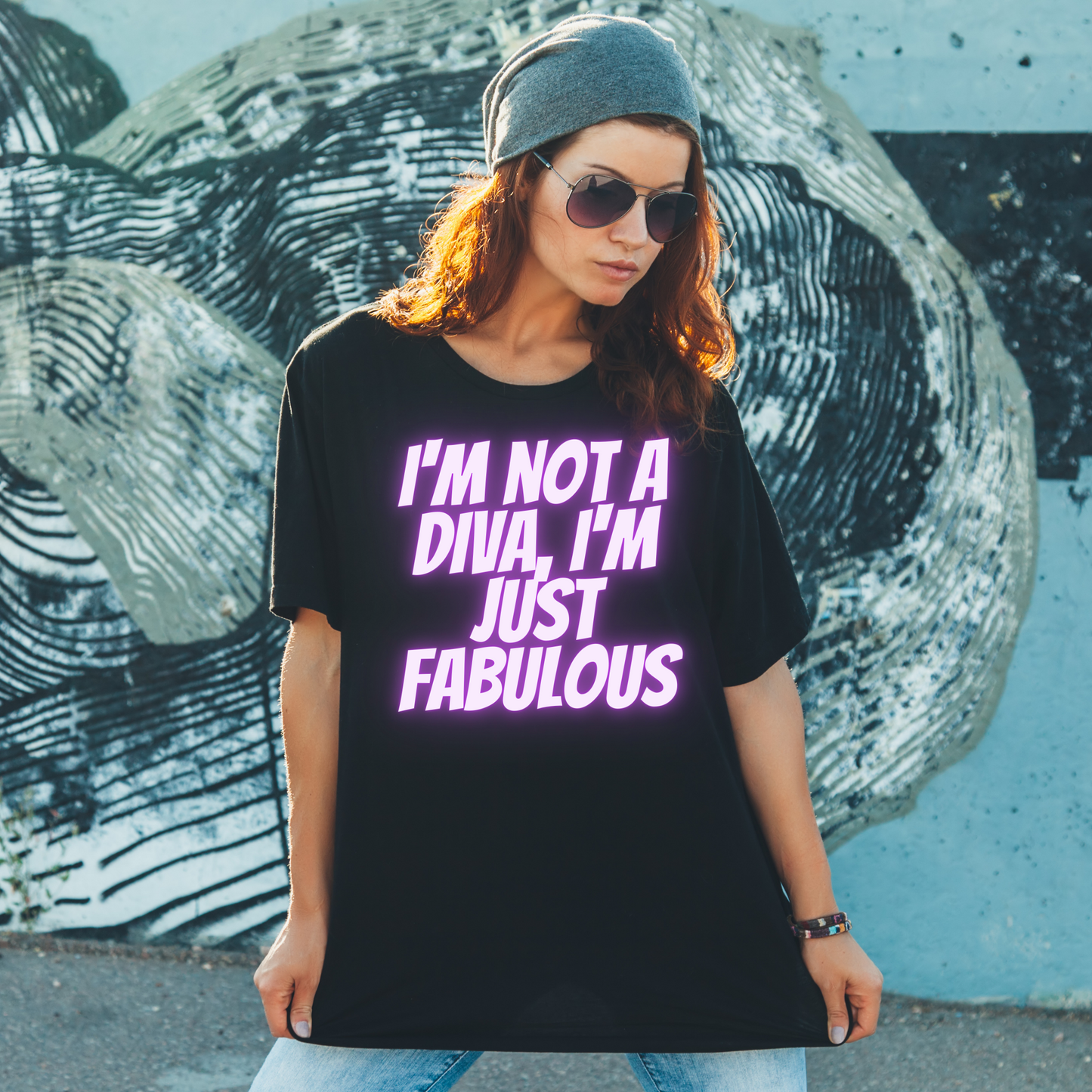 I'm not a diva, I'm just fabulous t-shirt - Premium t-shirt from Lees Krazy Teez - Just $21.95! Shop now at Lees Krazy Teez