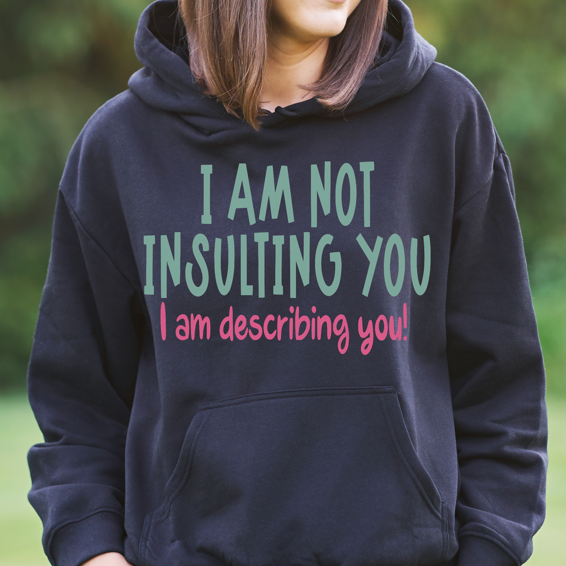 I am not insulting you i am describing you Women's funny Hoodie - Premium t-shirt from Lees Krazy Teez - Just $39.95! Shop now at Lees Krazy Teez