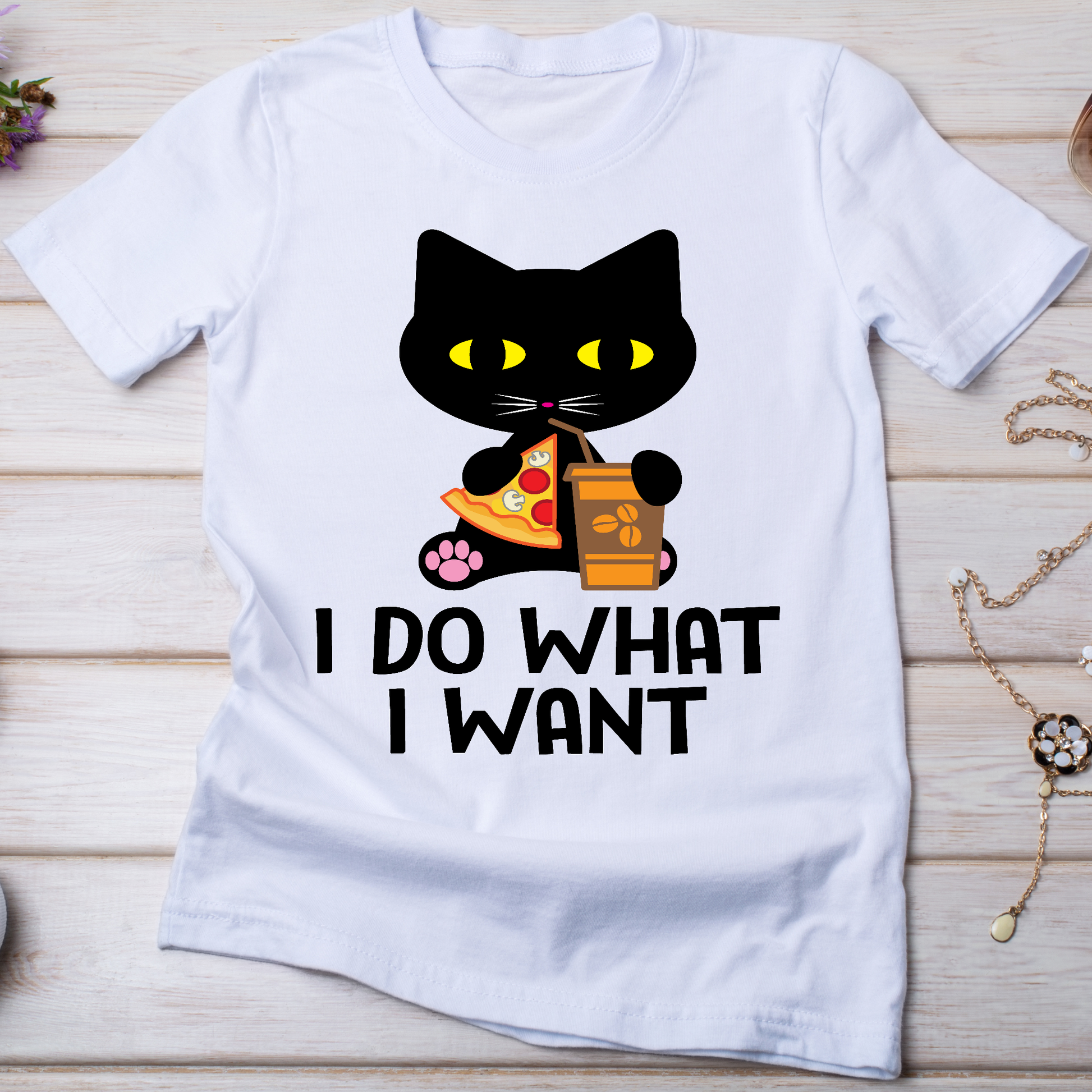 I do what i want Women's funny cat t-shirt - Premium t-shirt from Lees Krazy Teez - Just $19.95! Shop now at Lees Krazy Teez