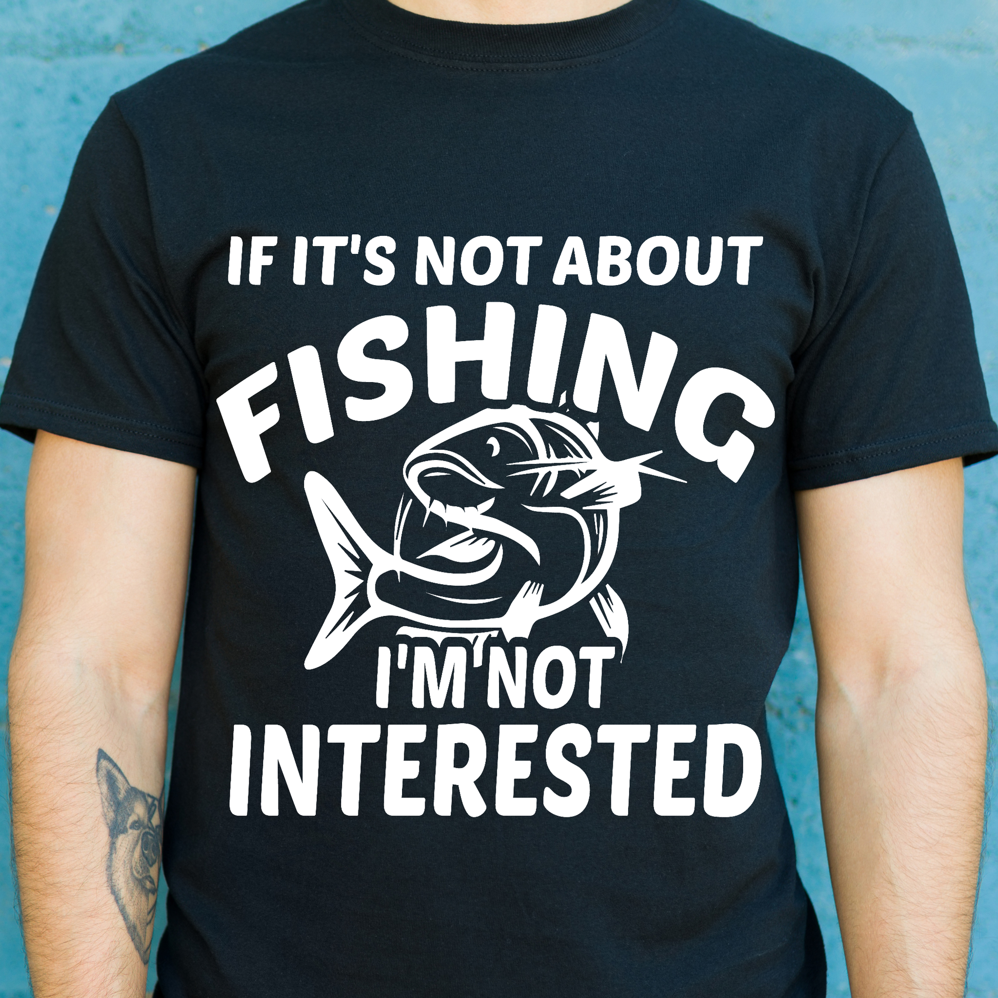 If it's not about fishing I'm not interested fishing Men's t-shirt - Premium t-shirt from Lees Krazy Teez - Just $19.95! Shop now at Lees Krazy Teez