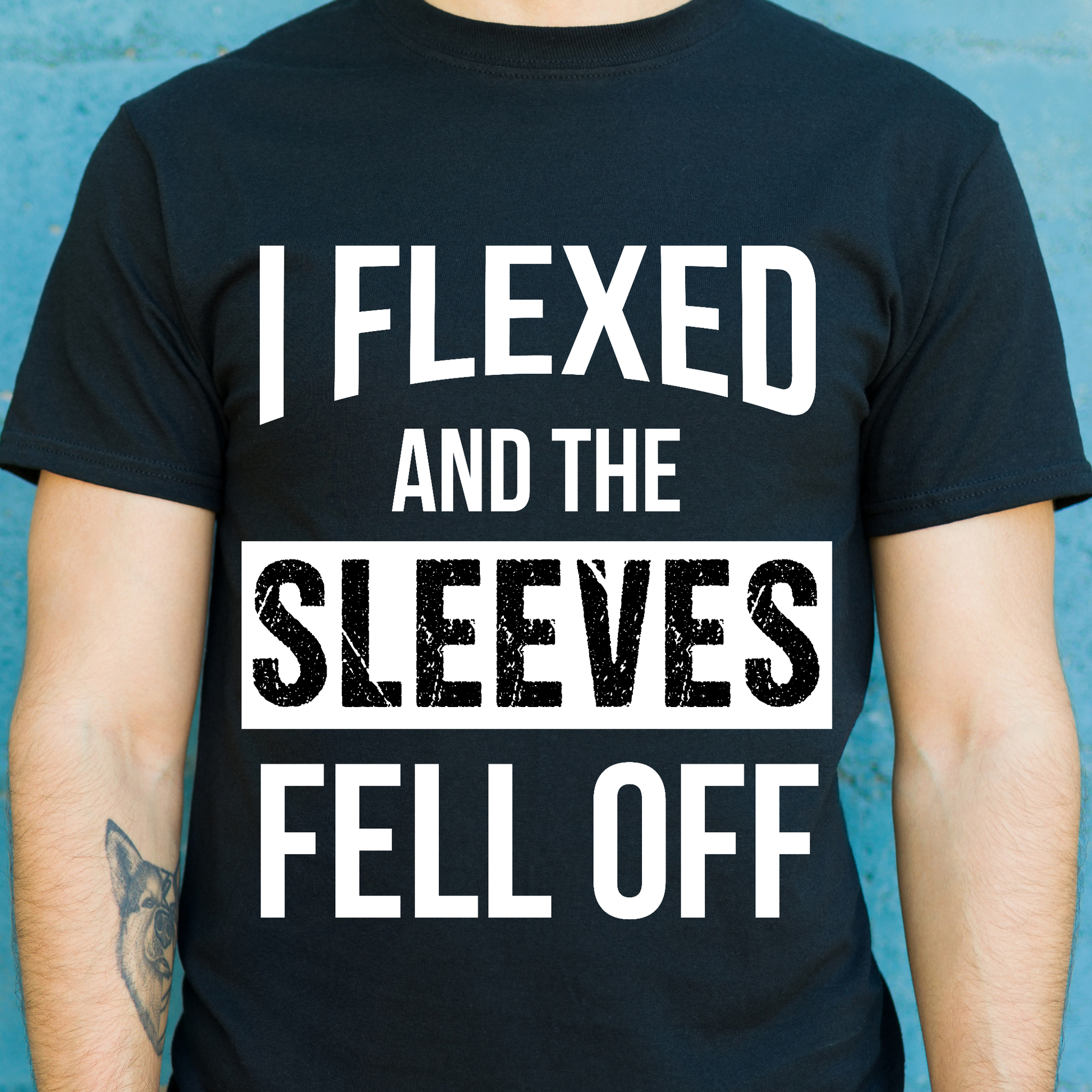 I flexed and the sleeves fell off bodybuilding t-shirt - Premium t-shirt from Lees Krazy Teez - Just $19.95! Shop now at Lees Krazy Teez