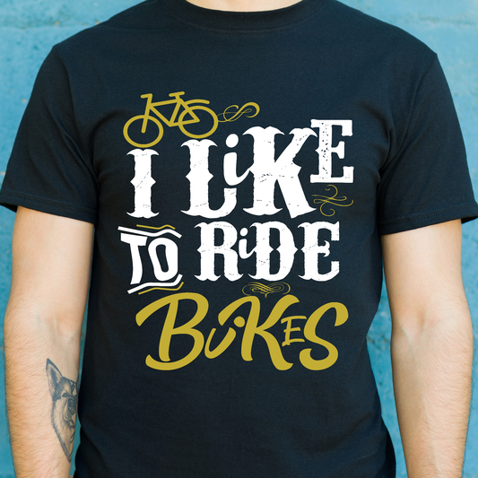 I like to ride bikes Men's bicycle t-shirt - Premium t-shirt from Lees Krazy Teez - Just $19.95! Shop now at Lees Krazy Teez