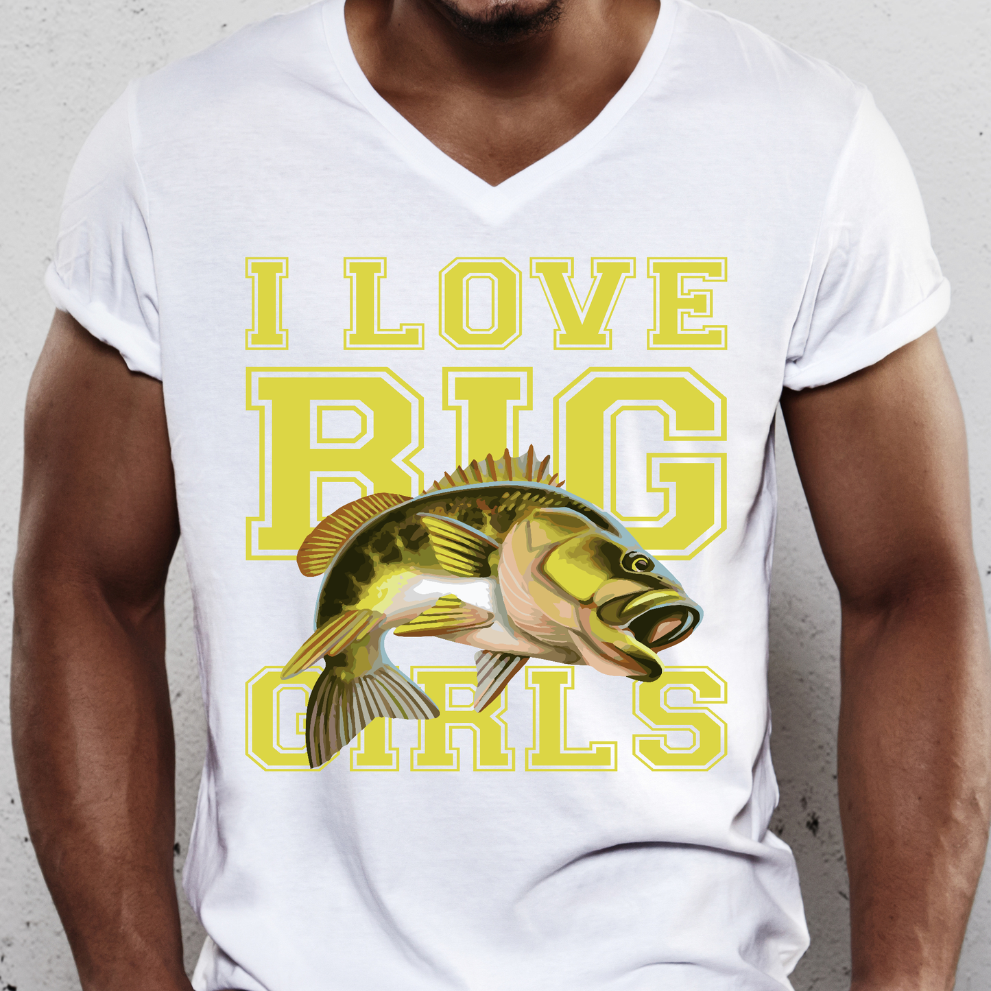 I love big girls funny fishing Men's t-shirt - Premium t-shirt from Lees Krazy Teez - Just $19.95! Shop now at Lees Krazy Teez