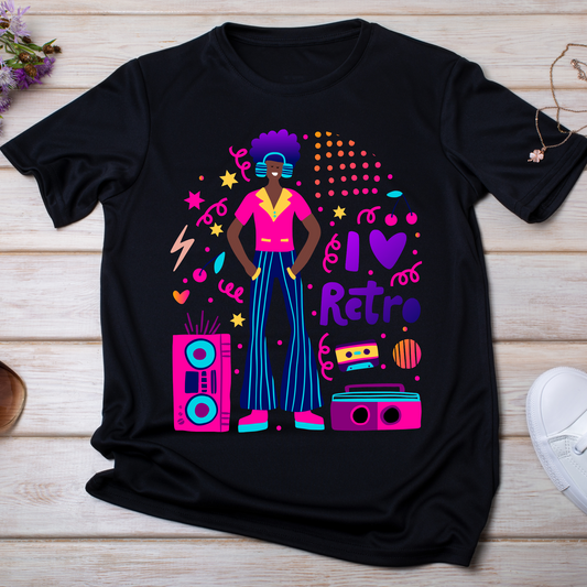 I love retro gradient colorful - cool vintage t shirt - Premium t-shirt from Lees Krazy Teez - Just $19.95! Shop now at Lees Krazy Teez