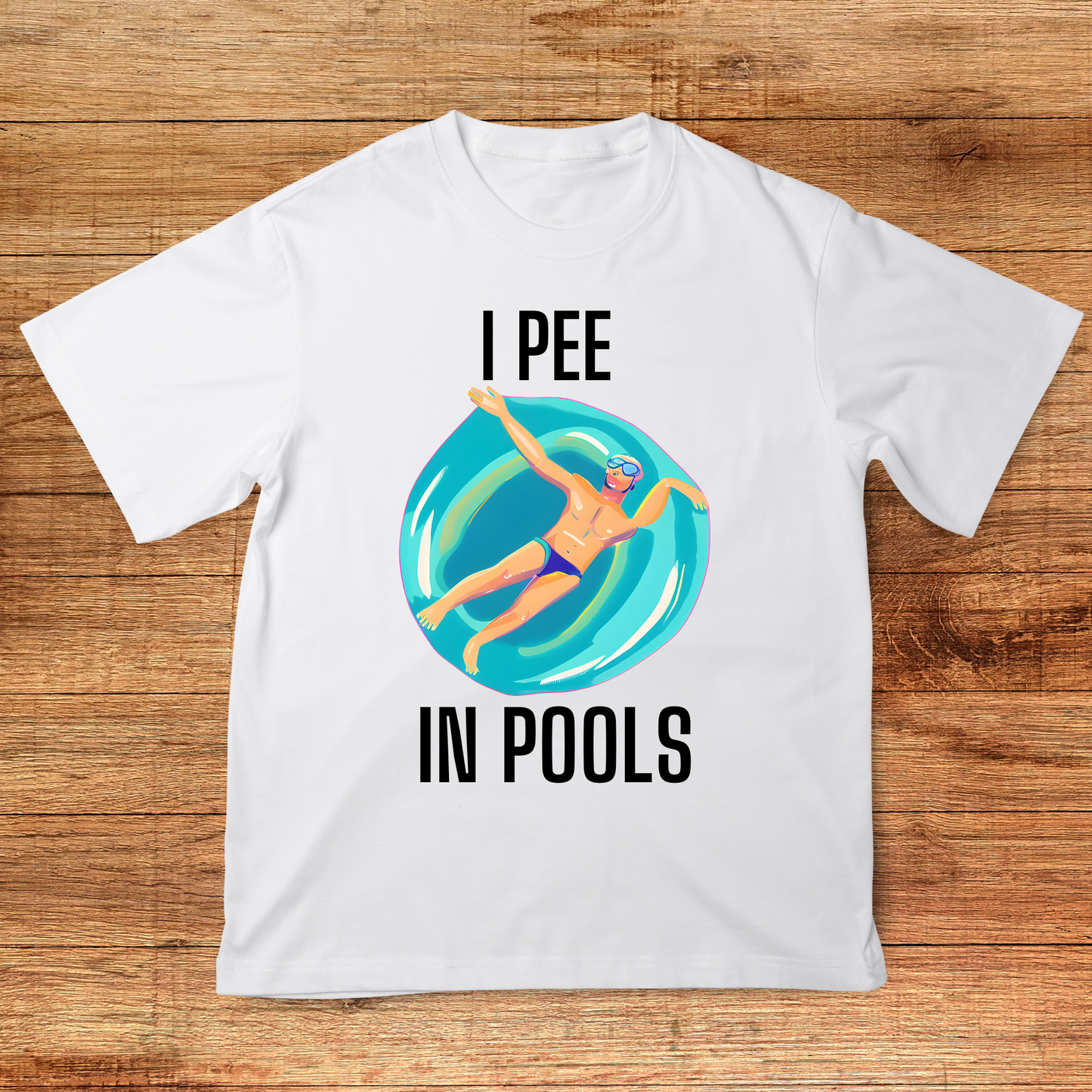 I pee in pools hilarious Funny Men's t-shirt - Premium t-shirt from Lees Krazy Teez - Just $19.95! Shop now at Lees Krazy Teez