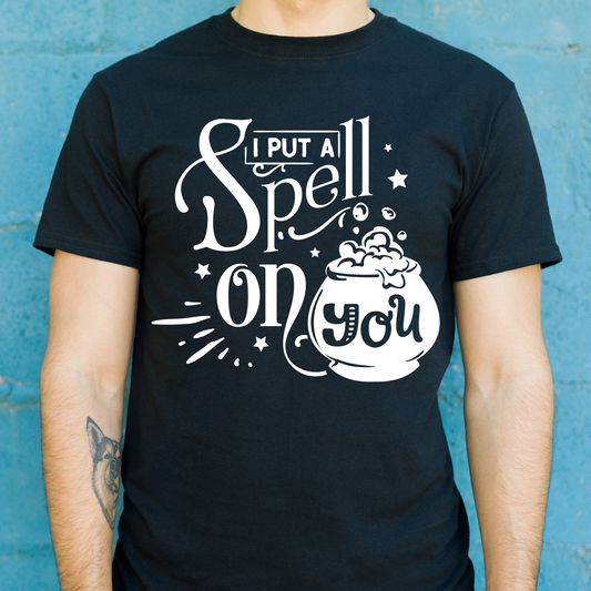 I put a spell on you Men's funny Halloween t-shirt - Premium t-shirt from Lees Krazy Teez - Just $19.95! Shop now at Lees Krazy Teez