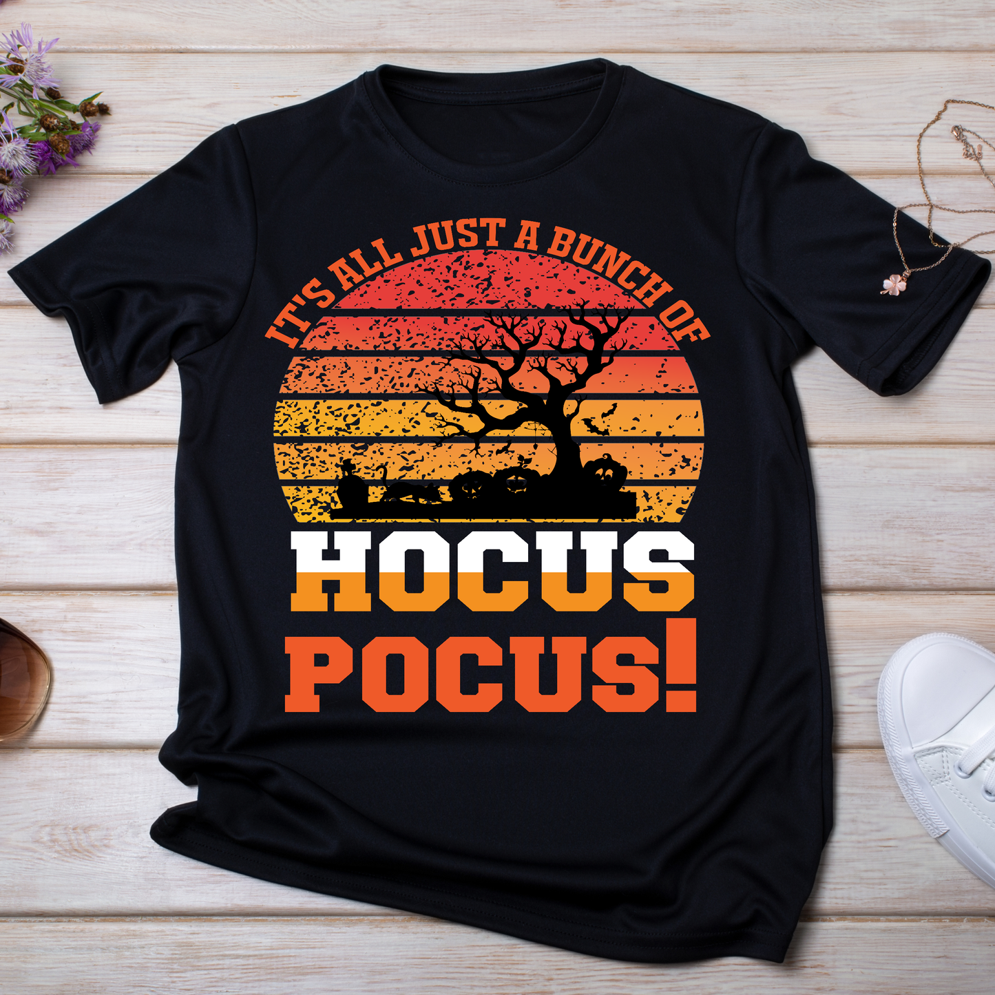 It's all just a bunch of hokus pokus Halloween Women's t-shirt - Premium t-shirt from Lees Krazy Teez - Just $19.95! Shop now at Lees Krazy Teez