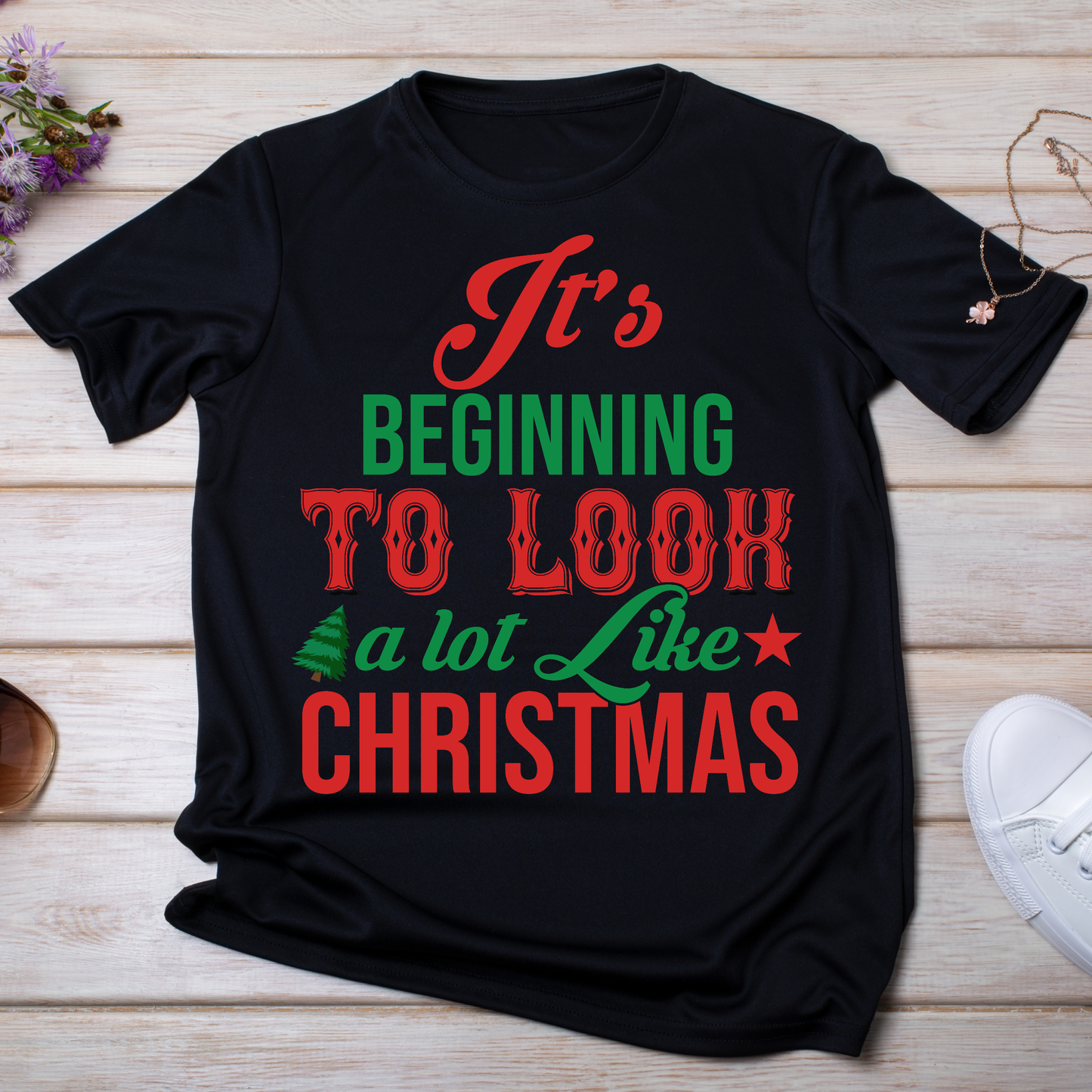 It's beginning to look a lot like Christmas t-shirt - Premium t-shirt from Lees Krazy Teez - Just $19.95! Shop now at Lees Krazy Teez