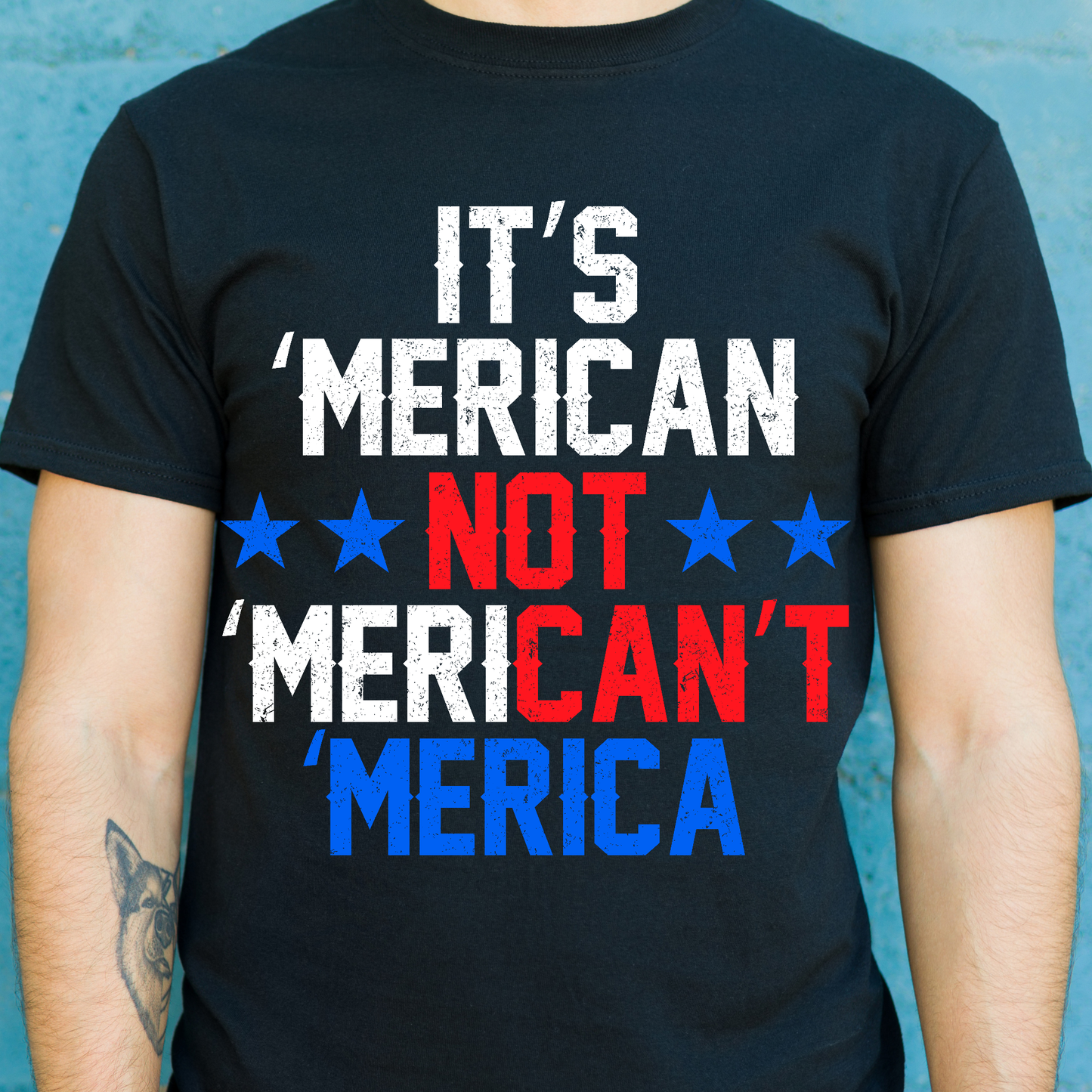 It's merican not Merican't Merica Patriot 4th of july t-shirt - Premium t-shirt from Lees Krazy Teez - Just $19.95! Shop now at Lees Krazy Teez