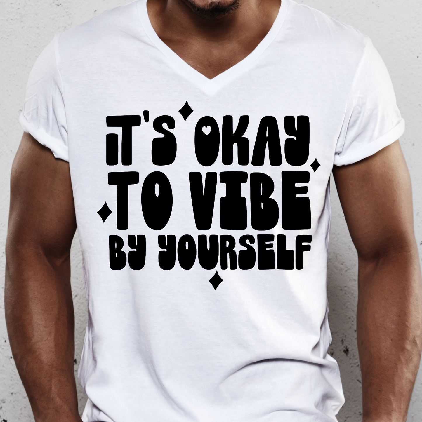 It's okay to vibe by yourself Mens awesome t-shirt - Premium t-shirt from Lees Krazy Teez - Just $19.95! Shop now at Lees Krazy Teez