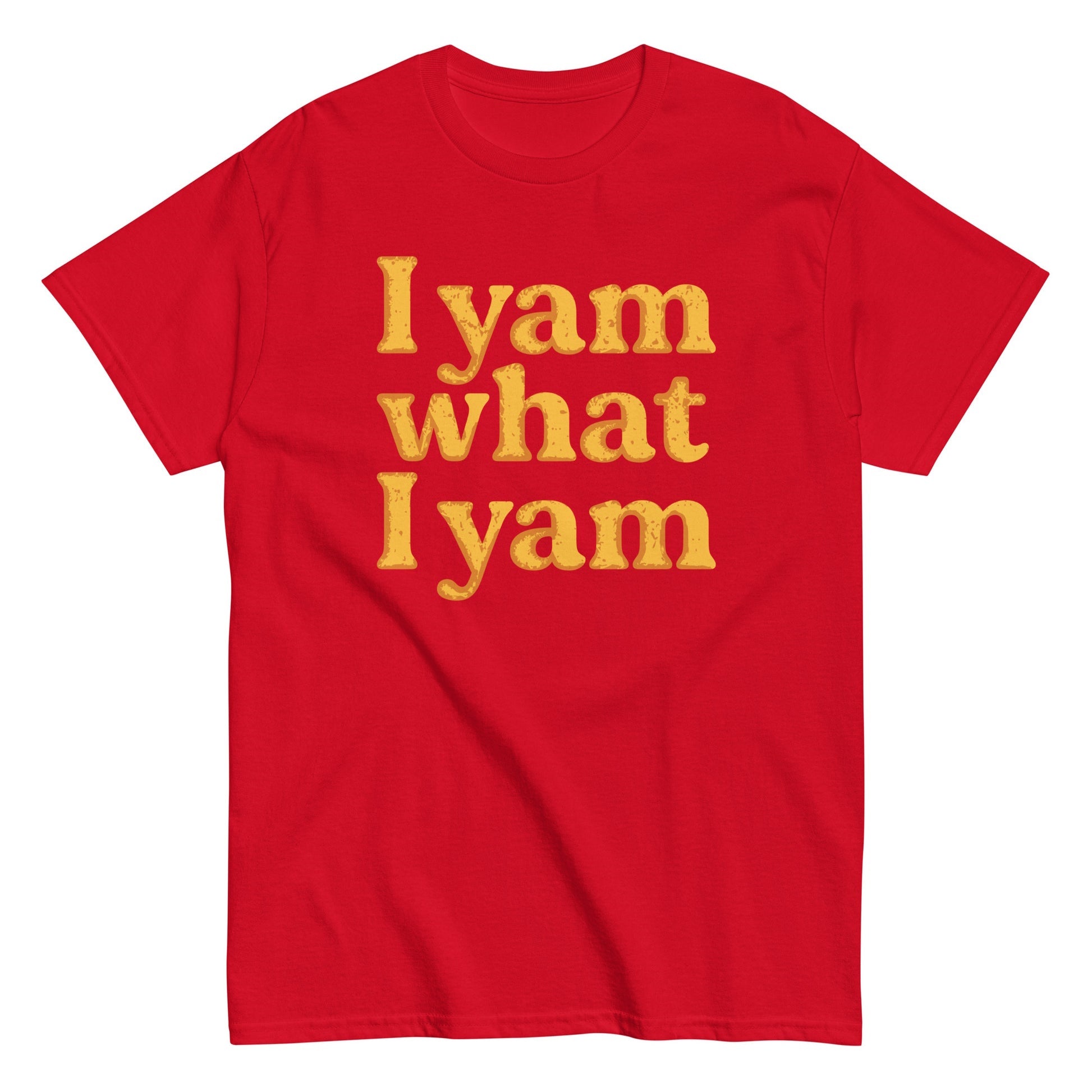 I yam what i yam funny food awesome Men's t-shirt - Premium t-shirt from Lees Krazy Teez - Just $19.95! Shop now at Lees Krazy Teez