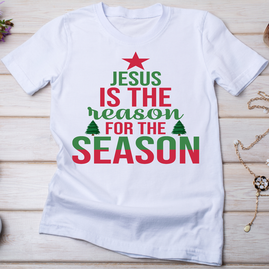 Jesus is the reason for the season Christmas religious t-shirt - Premium t-shirt from Lees Krazy Teez - Just $19.95! Shop now at Lees Krazy Teez