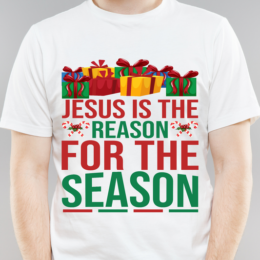 Jesus is the reason for the season religious Men's Christmas t-shirt - Premium t-shirt from Lees Krazy Teez - Just $19.95! Shop now at Lees Krazy Teez